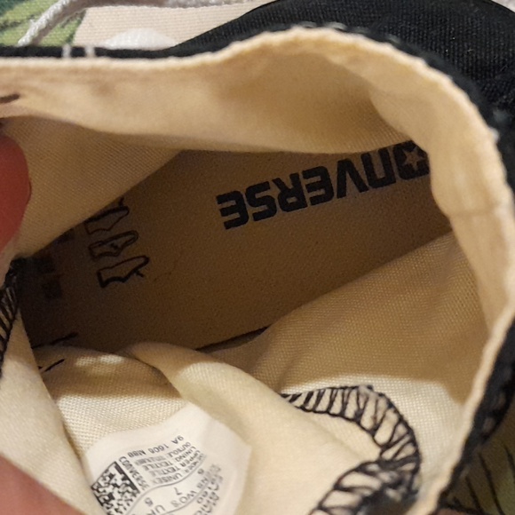 Converse All Star Chuck Taylor Black White High top size 7 women's men's 5 euc - Picture 9 of 11